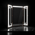 Trifold LED Vanity Mirror — Shadow-Free Lighting from 3 Angles