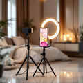 10" LED Ring Light with Phone Holder & Adjustable Stand