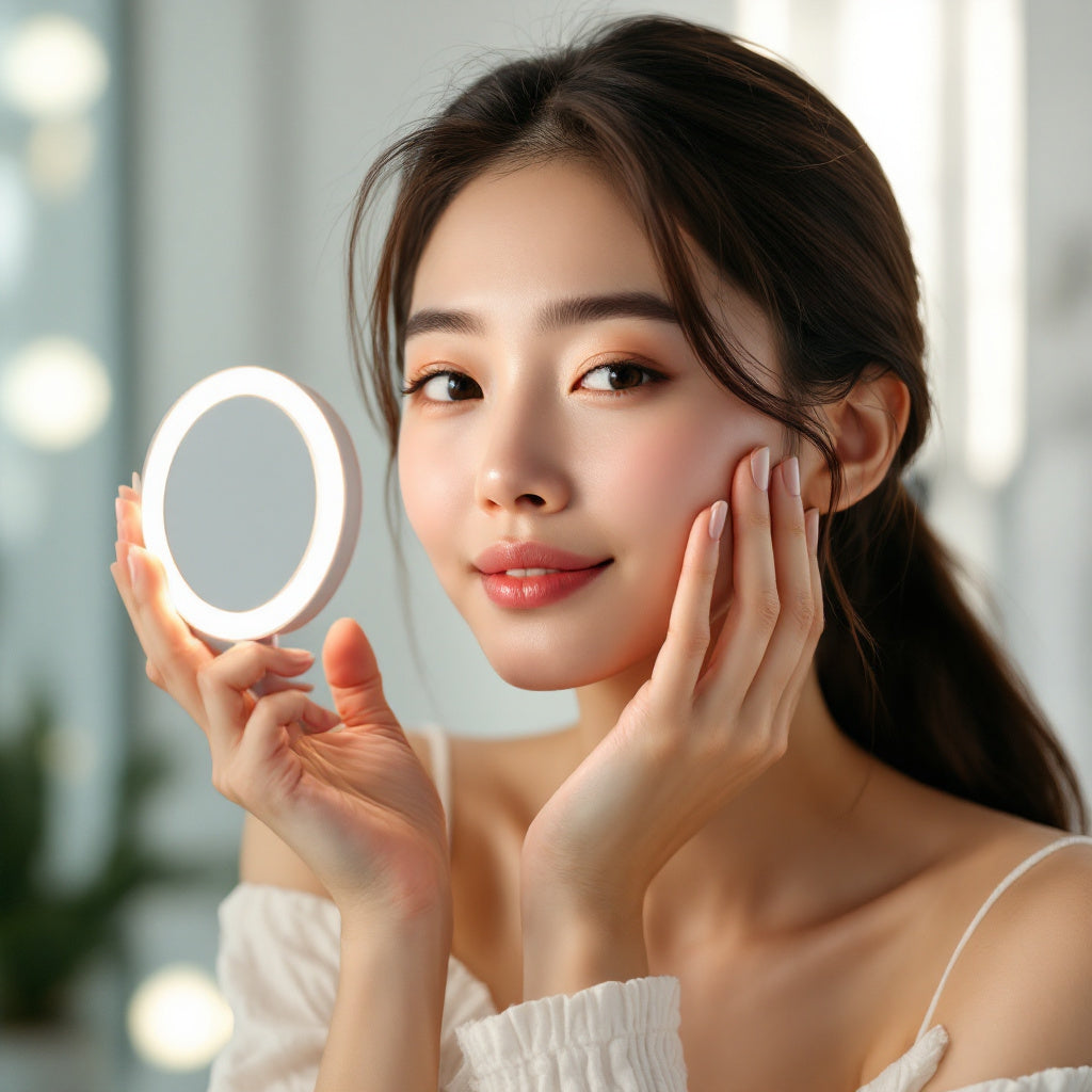 Illuminated Dual Magnifying Mirror – 1x/10x, USB-C Rechargeable