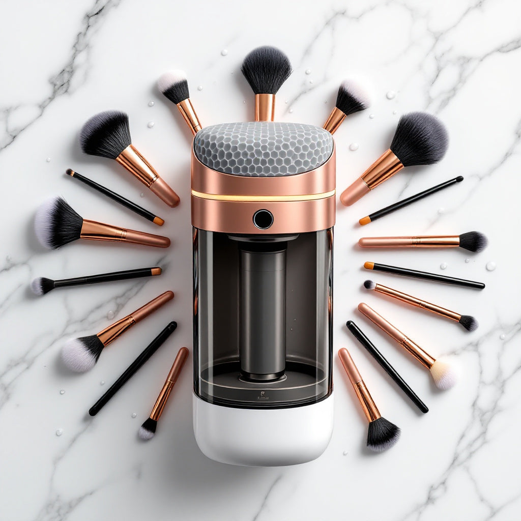 Electric Makeup Brush Cleaner — Auto-Spin Deep Clean in 30 Seconds