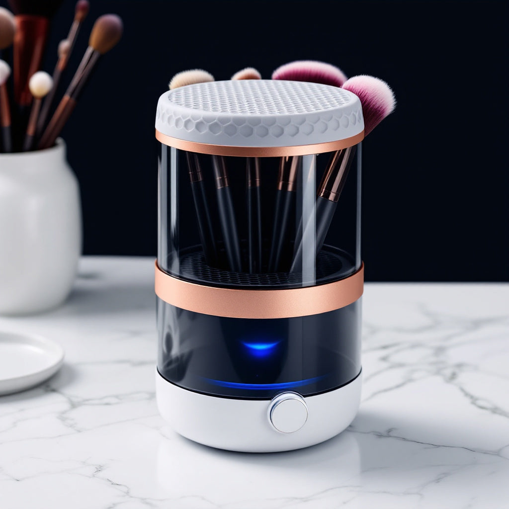 Electric Makeup Brush Cleaner — Auto-Spin Deep Clean in 30 Seconds