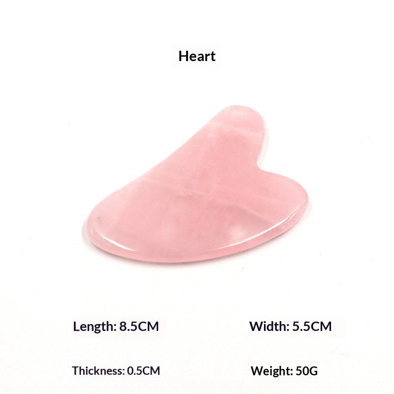 Rose Quartz Jade Roller & Gua Sha Facial Set
