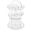 360° Rotating Acrylic Vanity Organizer – Spinning Makeup & Skincare Storage